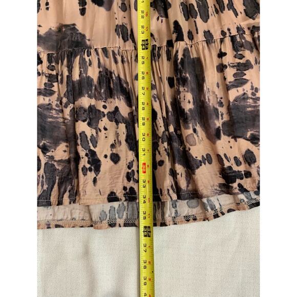 Sofia Brown and tan vneck‎ dress - Picture 6 of 6